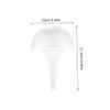 3 Sets Bride Bouquet Holders, Wedding Flower Bouquet Handles, DIY Floral Holder for Bridal Showers and Engagement Parties, 8.46 * 5.90 * 5.90 Inch, White view 2