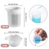 XIACIBDUS Silicone Stir Sticks Kit, 17PCS Silicone Stirring Tool, Epoxy Resin Brush and Measuring Cups, Silicone Mixing Cups Spoon, Resin Supplies for Paint DIY Crafts Glitter Tumbler view 3
