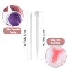 XIACIBDUS Silicone Stir Sticks Kit, 17PCS Silicone Stirring Tool, Epoxy Resin Brush and Measuring Cups, Silicone Mixing Cups Spoon, Resin Supplies for Paint DIY Crafts Glitter Tumbler view 4