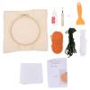 SEWACC 1set Punch Needle Creative Embroidery Material Kit for Handmade Crafts for Birthdays Holidays Artistic Projects Includes Basic Tools for Beginners view 1