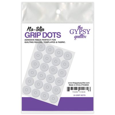 3 Set of 24 Pack - Slip Grip Dots Rulers & Accessories, Color Clear