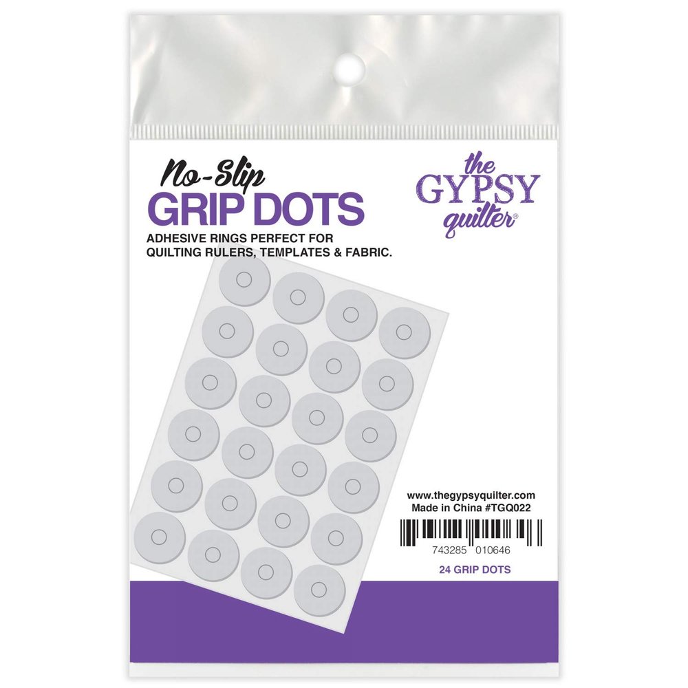 3 Set of 24 Pack - Slip Grip Dots Rulers & Accessories, Color Clear