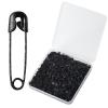 1000PCS Safety Pins, 0.75In/19mm Small Fastening Pins, Rust Resistant Nickel Plated Steel Set for Crafting, Sewing, Jewelry Making Fabric, Rimming Fastening Clip Button for Garment Hang Tag (Black) view 1