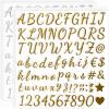 Waynoda 790 Pieces 10 Sheets Self Adhesive Glitter Alphabet Letter Stickers for Classroom Decor, Grad Cap Decoration, DIY Crafts Art Making, Business,Address Number (Gold and Silver,1 Inch) view 1