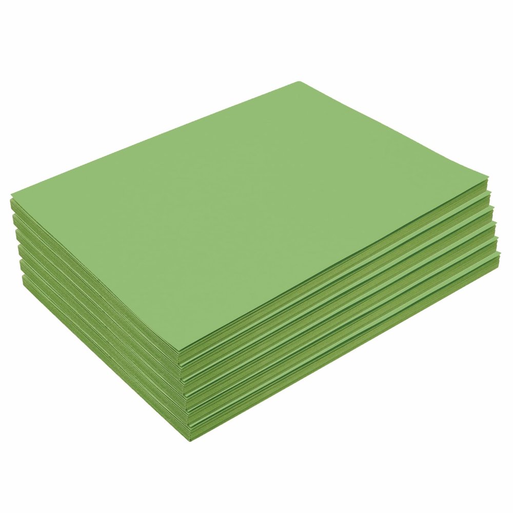 Colorations 9" x 12" Mediumweight Green Construction Paper - 300 Sheets, Bulk Pack Art Paper, Arts and Crafts, School Supplies, Drawing, Coloring, Painting, 3D Art