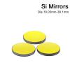 CO2 Laser Cutter Focus Focal Lens 3Pcs Co2 Laser Si Reflective Mirrors Laser Engraver Dia. 19.05mm 20mm 25mm 30mm 38.1 mm for Laser Cutting Machine (Color : 6pcs, Diameter : 25mm) view 3