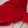 Ribbli Red Velvet Wired Ribbon,Velvet with Gold Metallic Edge, 2-1/2 Inch x Continuous 10 Yard, Christmas Ribbon for Big Bow,Wreath,Tree Decoration view 4