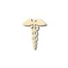 Unfinished Wood Caduceus Shape Medicine Craft up to 46" DIY 7" / 1/4" view 1
