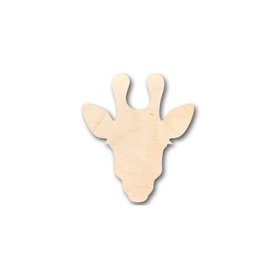 Unfinished Wood Giraffe Head Shape Animal Wildlife Craft up to 46" DIY 10" / 1/8"