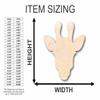 Unfinished Wood Giraffe Head Shape Animal Wildlife Craft up to 46" DIY 10" / 1/8" view 2