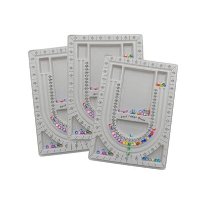 Pangmao 3 Pack Bead Design Board Bracelet Design Board Flocked Beading Jewelry Organizer Tray DIY Jewelry Making Tray(13 Inch)