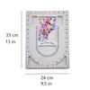 Pangmao 3 Pack Bead Design Board Bracelet Design Board Flocked Beading Jewelry Organizer Tray DIY Jewelry Making Tray(13 Inch) view 4