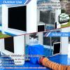 BONOOTH Inflatable Paint Booth 21.5x13x9Ft with Three Blowers for Auto Parts and Furniture Painting, Portable Paint Booth with Upgraded High Efficient Air Exchange System view 4