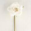Factory Direct Craft Package of 2 Creamy White Artificial Rose Stems for Home Decor or Wedding Floral Displays view 1