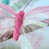 Factory Direct Craft Set of 16 Sheer Iridescent Glittered Artificial Butterflies for Floral Arrangements and Summer Displays view 3