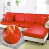 Large Soft Vinyl Upholstery Leather Fabric 1 Yard 56.3x36inch, 0.8mm Thick Texture Faux Leather Sheets, for Upholstery Crafts, Sofa, Car Seat, Handbag, Earrings, Hair Bows, DIY Crafts (Red) view 3
