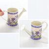 Factory Direct Craft Metal Set of 2 Painted Purple French Decoupage Watering Cans for Favors, Crafting and Creating view 1