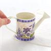 Factory Direct Craft Metal Set of 2 Painted Purple French Decoupage Watering Cans for Favors, Crafting and Creating view 2