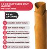 ELW Chap Splits Suede Leather 4-5 oz (1.6-2mm) - Pre-Cut Toast 12-14 SQ FT | USA Made AB Grade Full Grain Leather Sheet, Soft Leather Hide for DIY, Craft, Car Upholstery, Garments, Furniture view 3