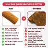 ELW Chap Splits Suede Leather 4-5 oz (1.6-2mm) - Pre-Cut Toast 12-14 SQ FT | USA Made AB Grade Full Grain Leather Sheet, Soft Leather Hide for DIY, Craft, Car Upholstery, Garments, Furniture view 4