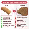 ELW Chap Splits Suede Leather 4-5 oz (1.6-2mm) - Pre-Cut Taupe 12-14 SQ FT | USA Made AB Grade Full Grain Leather Sheet, Soft Leather Hide for DIY, Craft, Car Upholstery, Garments, Furniture view 4