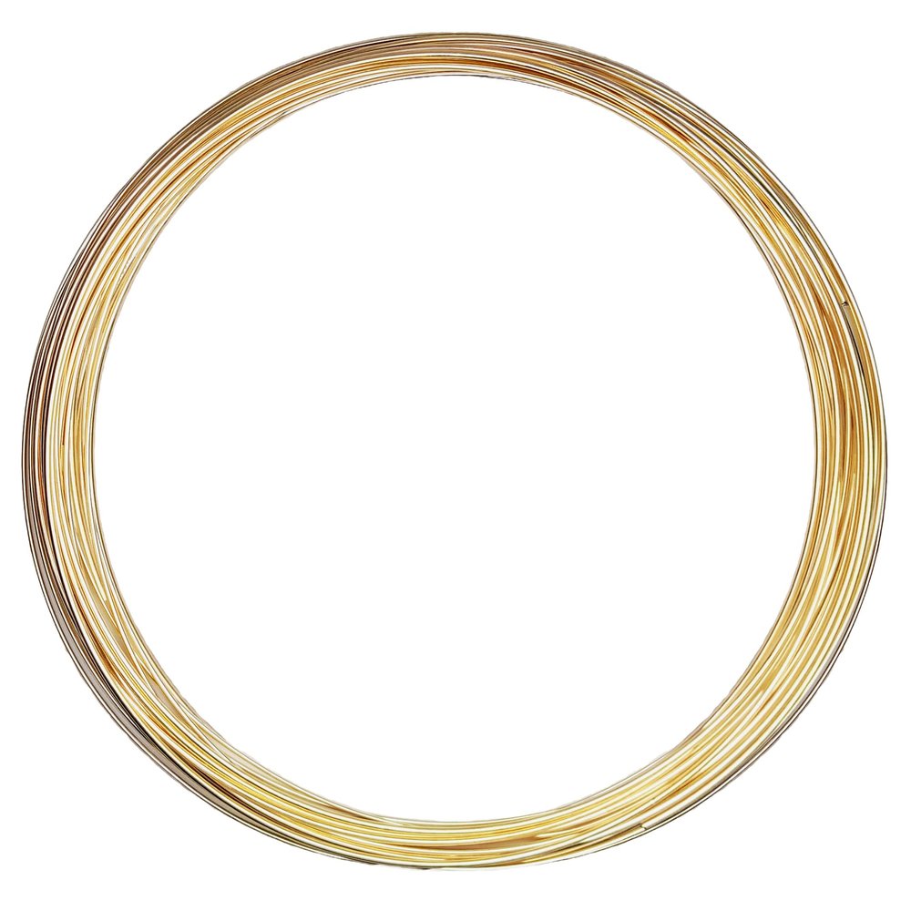 16 Gauge, Half-Round, Half Hard, 14/20 Yellow Gold-Filled Wire - 4 FT - for Jewelry Art from WIZART