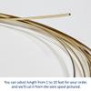 16 Gauge, Half-Round, Half Hard, 14/20 Yellow Gold-Filled Wire - 4 FT - for Jewelry Art from WIZART view 3