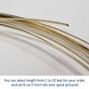 16 Gauge, Half-Round, Half Hard, 14/20 Yellow Gold-Filled Wire - 4 FT - for Jewelry Art from WIZART view 4