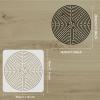 FINGERINSPIRE Maze Stencil 11.8x11.8inch Reusable Yoga Meditation Maze Drawing Stencil Mandala Dot Painting Templates for Painting on Wall, Floor, Furniture and Paper view 2