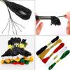 Cldamecy 30 Skeins Embroidery Thread,Black White Red Green Golden Embroidery Floss for Cross Stitch and DIY Art Craft,Friendship Bracelets String,with 12 PCS Floss Bobbins view 3