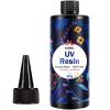 KISREL UV Resin 300g - Upgraded UV Resin Kit, Hard Type Crystal Clear Ultraviolet Curing UV Epoxy Resin for Craft Jewelry Making view 1
