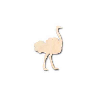 Unfinished Wood Ostrich Shape Animal Wildlife Craft up to 46" DIY 7" / 1/4"