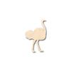 Unfinished Wood Ostrich Shape Animal Wildlife Craft up to 46" DIY 7" / 1/4" view 1