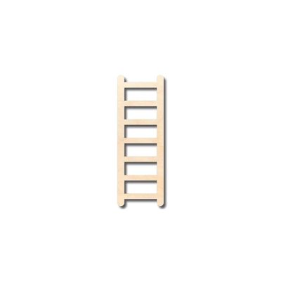 Unfinished Wood Ladder Shape Fireman Craft up to 46" DIY 12" / 1/8"