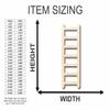 Unfinished Wood Ladder Shape Fireman Craft up to 46" DIY 12" / 1/8" view 2