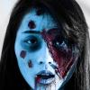 MEICOLY Light Blue Face Body Paint Stick(1.06 Oz),Baby Blue Face Paint Sadness,Sweatproof Waterproof Pale Blue Body Paint for Corpse Bride Halloween SFX Avatar Sally Makeup,Eye Black Stick view 4