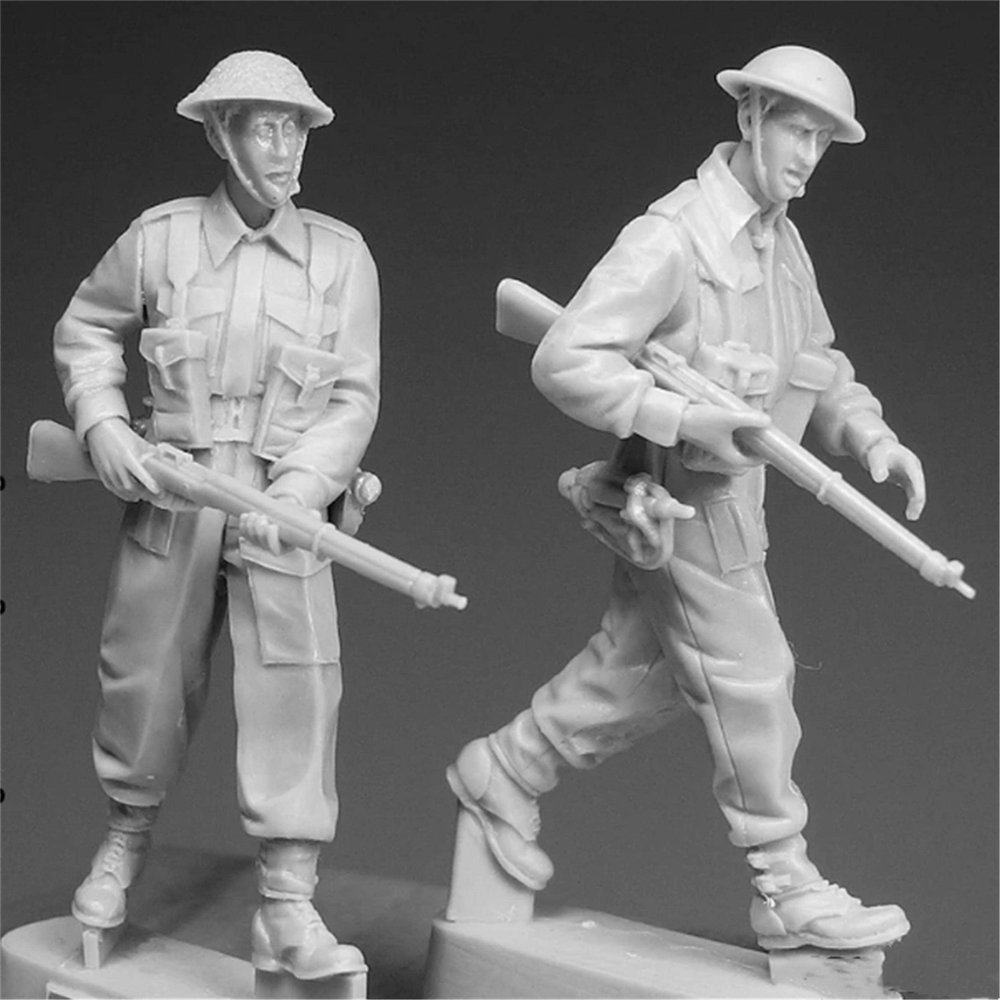 1/35 WWII British Soldier Resin Figure Kit Miniature Resin Model // Yc-542 (unassembled and unpainted)