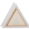2 Pack Artist Blank Canvas, 40cm Stretched Canvas Frames Panel Board, Triangle Art Board for Acrylic Oil Painting view 1