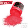 Deep Red Mica Powder Pigment (100g) -Cosmetic Grade Metallic Mica Powder for Epoxy Resin, Lip Gloss, Soap,Candle making, Bath Bombs,Tumblers, Jewelry, Dyes and DIY Crafting Projects(Orange Red, 3.5oz) view 2