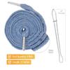 Mandala Crafts Light Blue Drawstrings Replacement Draw Cord for Sweatpants Waist - 6 55 Inch Cotton Flat Drawstring Cord Hoodie String Replacement & Threader view 4