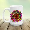 Leopard Sunflower Tie Dye Ready to Press Sublimation Transfer, Ready to Use, Cheetah, Shirt/Mug Sizes, Sub Image Ready to Press, DIY Shirt (Adult x10) view 3