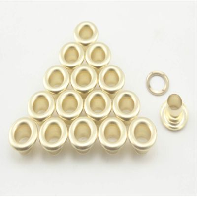 3dancraftit Stainless Brass Washable Round Eyelets Grommets and washers for Leather Purse Shoe Paper DIY Crafts Inner Size 1/8 Inch / 3mm Gold T127