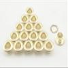 3dancraftit Stainless Brass Washable Round Eyelets Grommets and washers for Leather Purse Shoe Paper DIY Crafts Inner Size 1/8 Inch / 3mm Gold T127 view 1