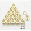 3dancraftit Stainless Brass Washable Round Eyelets Grommets and washers for Leather Purse Shoe Paper DIY Crafts Inner Size 1/8 Inch / 3mm Gold T127 view 2