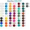 Renfio 100g Mica Powder Pigment, Metallic Natural Dye Mineral Pearl Shimmer Epoxy Resin Dye for Painting Soap Making Slime Bath Bombs 3.5 Oz - Porcelainous White view 3