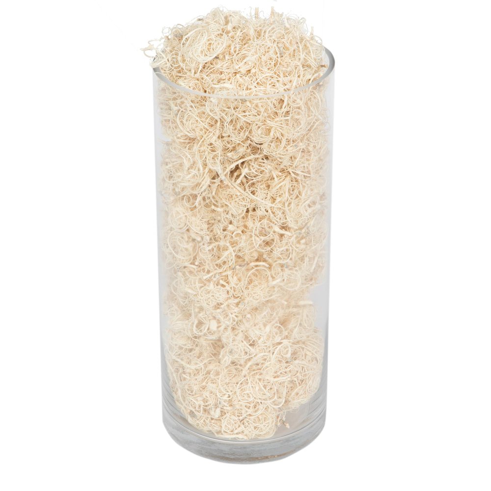 Vickerman Natural Botanicals Curly Moss, Bleached. Includes 2.2 Lbs per Pack