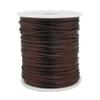 Fbshicung Satin Nylon Trim Cord, 263Feet 1.5mm Rattail Beading String Cord for Arts and Crafts, Macrame Bracelets, Necklaces,DIY, Jewelry Making(Brown) view 1