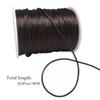 Fbshicung Satin Nylon Trim Cord, 263Feet 1.5mm Rattail Beading String Cord for Arts and Crafts, Macrame Bracelets, Necklaces,DIY, Jewelry Making(Brown) view 2
