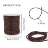 Fbshicung Satin Nylon Trim Cord, 263Feet 1.5mm Rattail Beading String Cord for Arts and Crafts, Macrame Bracelets, Necklaces,DIY, Jewelry Making(Brown) view 3