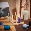PH PandaHall Wood Thread Rack, 8 Spools Small Sewing Embroidery Thread Cone Holder 5.5x4.5x4.1" Spools Organizer Sewing Thread Stand for Quilting Lover Hair-braiding Work, Diameter 8mm Sticks, Wheat view 2